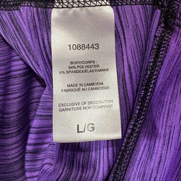 NEW, Champion, Heather Purple Hooded Top, Large - Picture 9 of 10